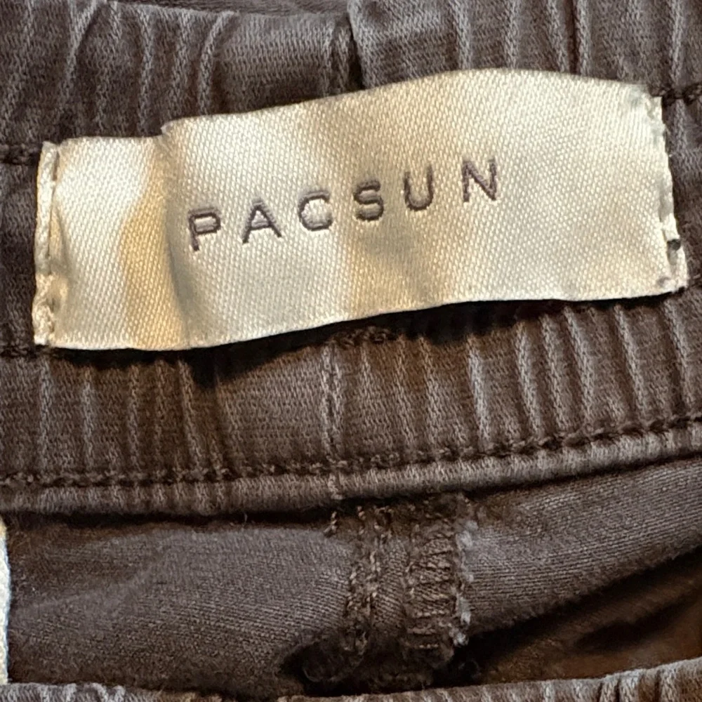 PacSun Stretch Brody Cargo Pants Brown Baggy Fit Size Small - Picture 6 of 12
